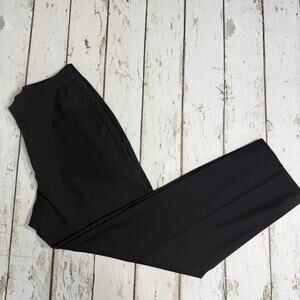 Pronto Uomo Men's dress pants black 100% wool flat front size 38/32